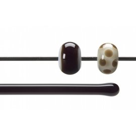 Bullseye glass 1109-576 Rod -dark rose brown