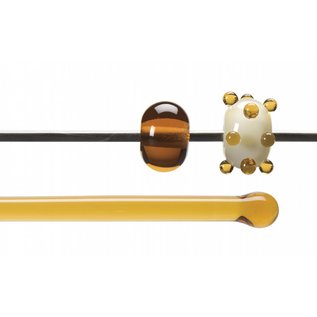 Bullseye glass 1137-576 Rod -medium amber