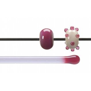 Bullseye glass 1342-576 Rod -cranberry sapphirine