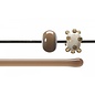 Bullseye glass 1409-576 Rod -light bronze