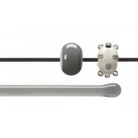 Bullseye glass 1429-576 Rod -light silver gray