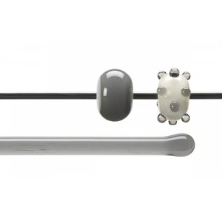 Bullseye glass 1429-576 Rod -light silver gray