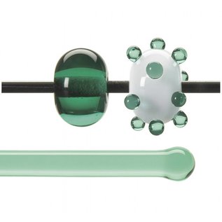 Bullseye glass 1517-576 Rod -pale emerald