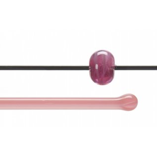 Bullseye glass 2050-576 Rod -clear & salmon opal