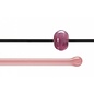 Bullseye glass 2050-576 Rod -clear & salmon opal