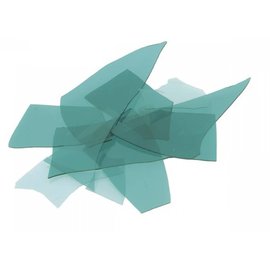 Bullseye glass 1108 Confetti aquamarine blue