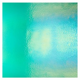 Bullseye glass 1417-051 emerald green, thin, irid, rbow 2 mm