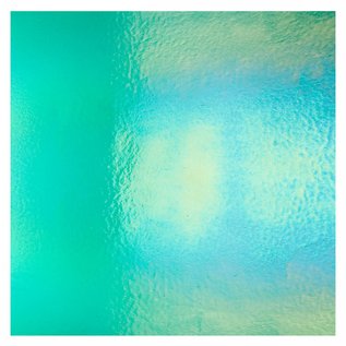 Bullseye glass 1417-051 emerald green, thin, irid, rbow 2 mm