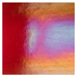 Bullseye glass 1332-051 fuchsia, thin, irid, rbow 2 mm