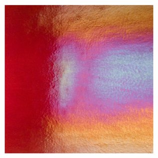 Bullseye glass 1332-051 fuchsia, thin, irid, rbow 2 mm