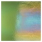 Bullseye glass 1141-051 olive green, thin, irid, rbow 2 mm