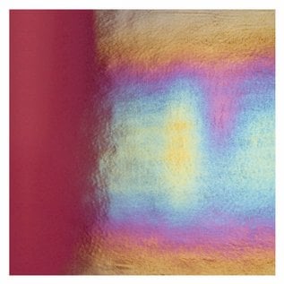 Bullseye glass 1105-051 deep plum, thin, irid, rbow 2 mm