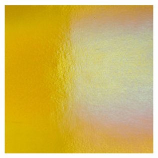 Bullseye glass 1137-051 medium amber, thin, irid, rbow 2 mm
