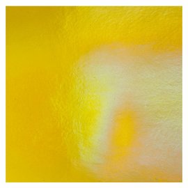 Bullseye glass 1320-051 marigold yellow, thin, irid, rbow 2 mm