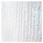 Bullseye glass 1101-025 clear, herringbone ripple, irid, rbow 3 mm