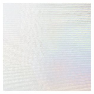 Bullseye glass 1101-048 clear prismatic, irid, rbow 3 mm