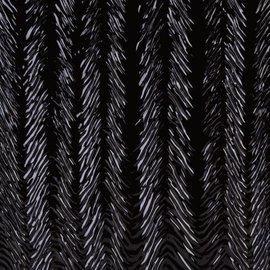 Bullseye glass 0100-022 black, herringbone ripple 3 mm