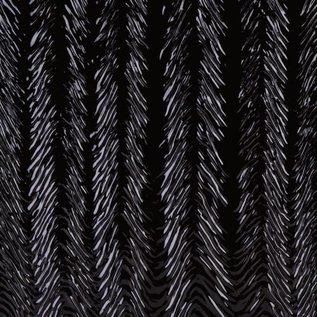 Bullseye glass 0100-022 black, herringbone ripple 3 mm