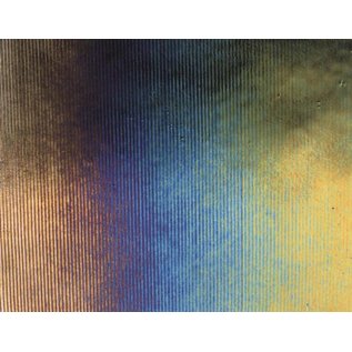 Bullseye glass 0100-054 black reed thin, irid, rbow 2 mm