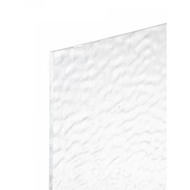 Bullseye glass 1101-021 clear, soft ripple 3 mm