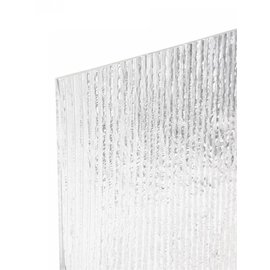 Bullseye glass 1101-047 clear, prismatic 3 mm