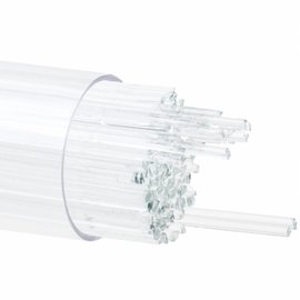 Bullseye glass 1009 - 1mm Stringers - reactive ice clear