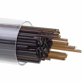 Bullseye glass 1109 - 1mm Stringers - dark rose brown