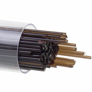 Bullseye glass 1109 - 1mm Stringers - dark rose brown