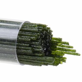Bullseye glass 1412 - 1mm Stringers - light aventurine green