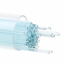 Bullseye glass 1808 - 1mm Stringers - aqua blue tint