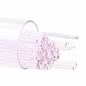 Bullseye glass 1821 - 1mm Stringers - erbium pink