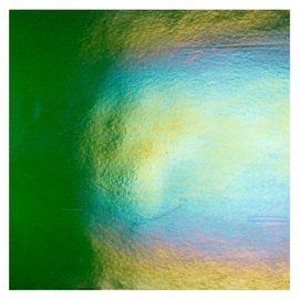 1112-031 aventurine green, dbl-rol, irid, rbow 3 mm