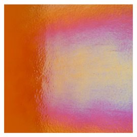 1125-031 orange, dbl-rol, irid, rbow 3 mm