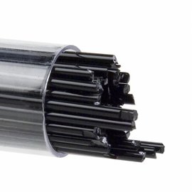 Bullseye glass 0100 - 2mm Stringers - black