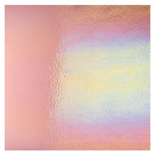 Bullseye glass 1405-031 light plum, dbl-rol, irid, rbow 3 mm