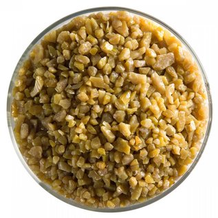 Bullseye glass 0227 frit golden green coarse 110 gram