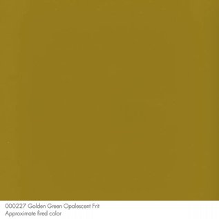 Bullseye glass 0227 frit golden green powder 110 gram