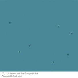 Bullseye glass 1108 frit aquamarine blue medium 454 gram