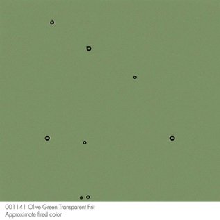 Bullseye glass 1141 frit olive green fine 454 gram