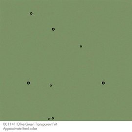 Bullseye glass 1141 frit olive green medium 454 gram