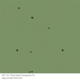 1141 frit olive green powder 110 gram