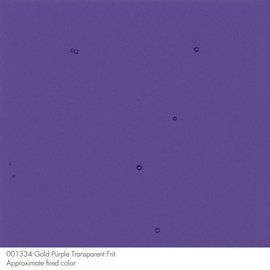 Bullseye glass 1334 frit gold purple medium 110 gram