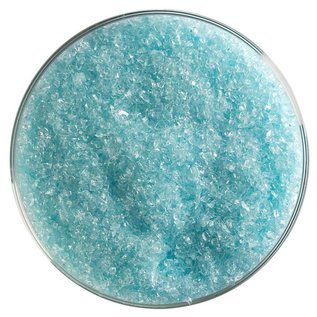 Bullseye glass 1808 frit aqua blue medium 454 gram