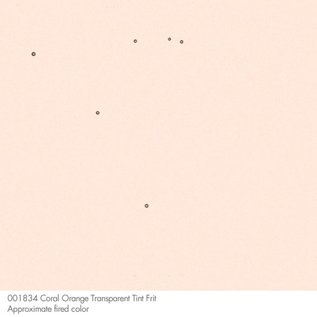 Bullseye glass 1834 frit coral orange tint powder 110 gram