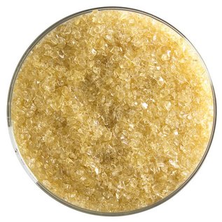 Bullseye glass 1838 frit dark amber tint medium 110 gram