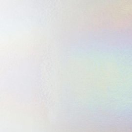Bullseye glass 0113-051 white, thin, irid, rbow 2 mm