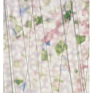 Bullseye glass 4010-000 spring: blue, green, aqua & pink 3 mm