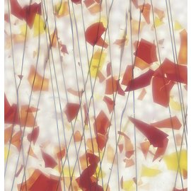 Bullseye glass 4011-000 autumn: orange, yellow & red 3 mm