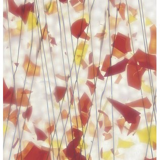 Bullseye glass 4011-000 autumn: orange, yellow & red 3 mm