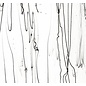 Bullseye glass 4100-000 black streamers on clear 3 mm